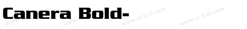 Canera Bold字体转换